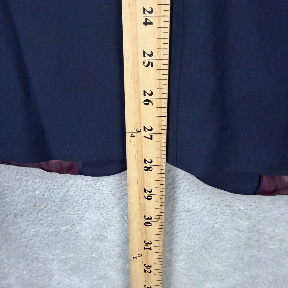 NEW ASOS Mens 36R Slim Modern Fit Navy Blue 2-Button Blazer Sport Coat Hopsack - Picture 11 of 11